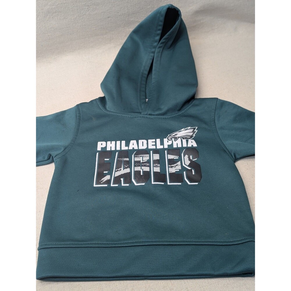 NFL Team Apparel Philadelphia Eagles Toddler Hoodie Sweatshirt Green 18M Infant